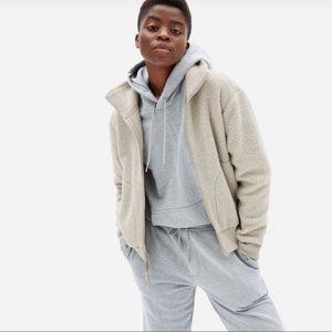 Everlane The Renew Teddy Bomber Oatmeal Small